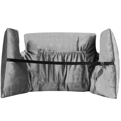 Cheer Collection Post Mastectomy Pillow - Post Surgery Chest Protection Pillow: Grey