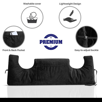 Cheer Collection Post Mastectomy Pillow - Post Surgery Chest Protection Pillow: Grey