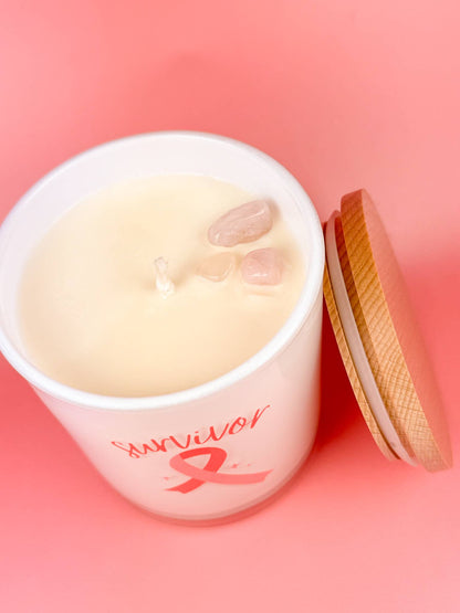 Survivor- Breast Cancer Soy Candle: Cranberry Chutney