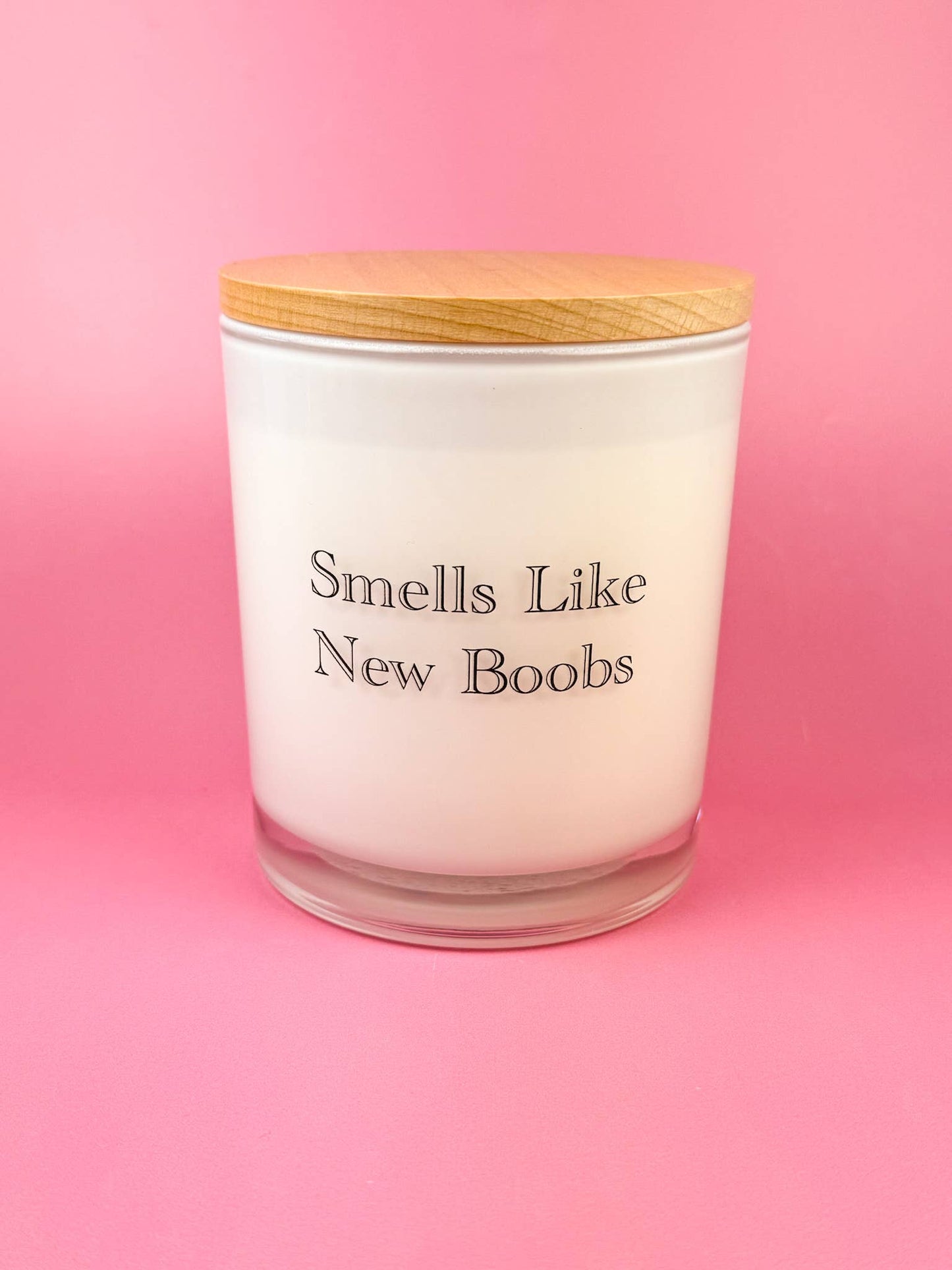 Smells Like New Boobs- Breast Cancer Soy Candle: Prosecco Fizz