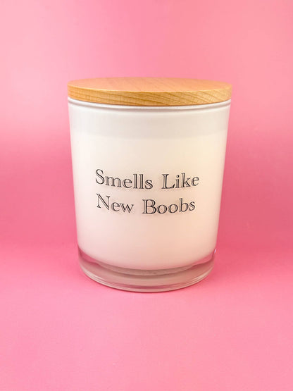 Smells Like New Boobs- Breast Cancer Soy Candle: Prosecco Fizz