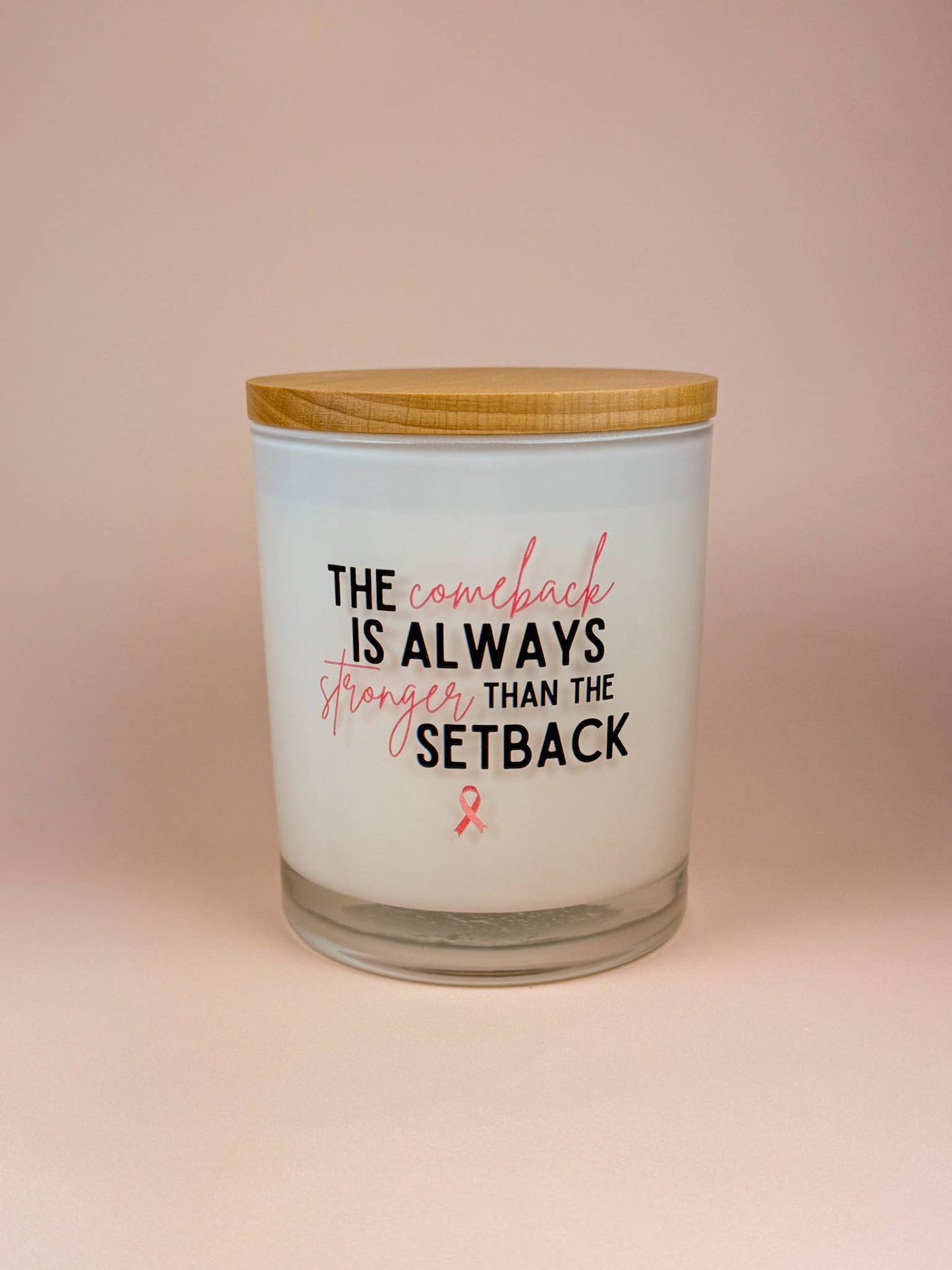 The Comeback - Breast Cancer Soy Candle: Eucalyptus Spritz