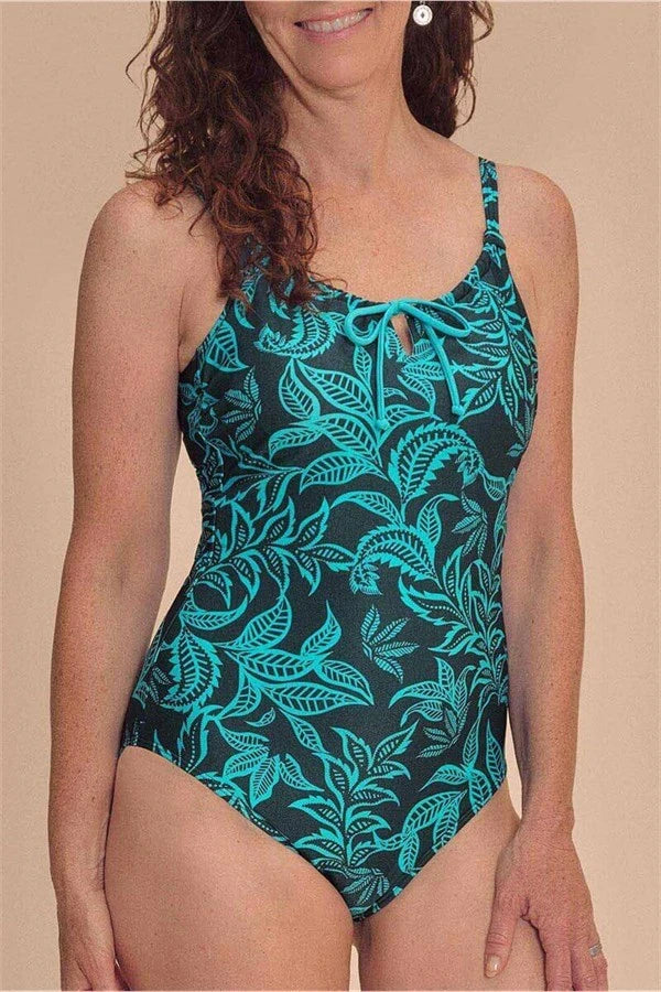 Salerno One Piece Swimsuit - Deep Emerald/Light Jade