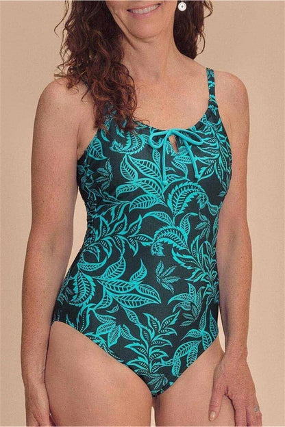 Salerno One Piece Swimsuit - Deep Emerald/Light Jade