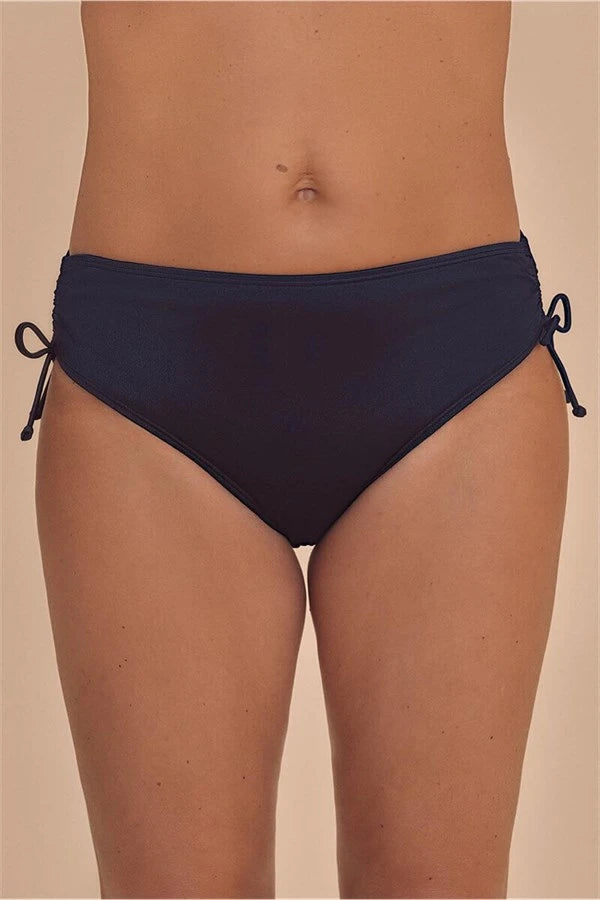 Lazio Mid-Height Bikini Bottom - Navy