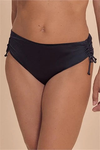Lazio Mid-Height Bikini Bottom - Navy