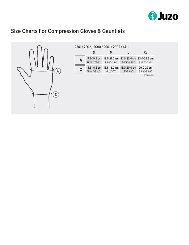 Juzo Soft Seamless Compression Gauntlet 15-20 mmHg