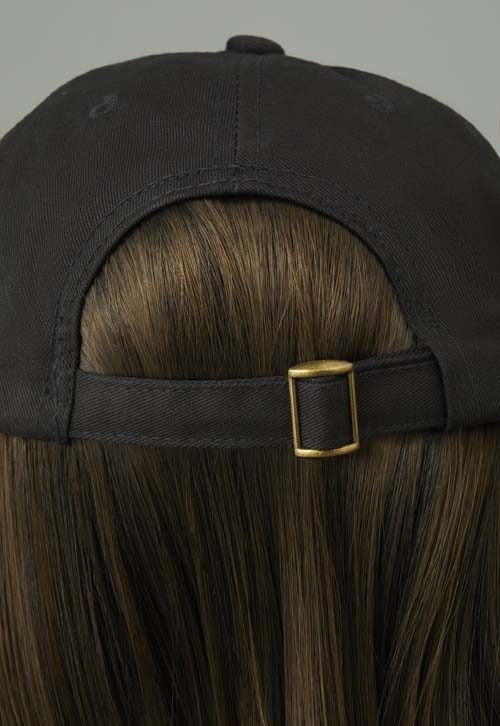 Ball Cap with Hair