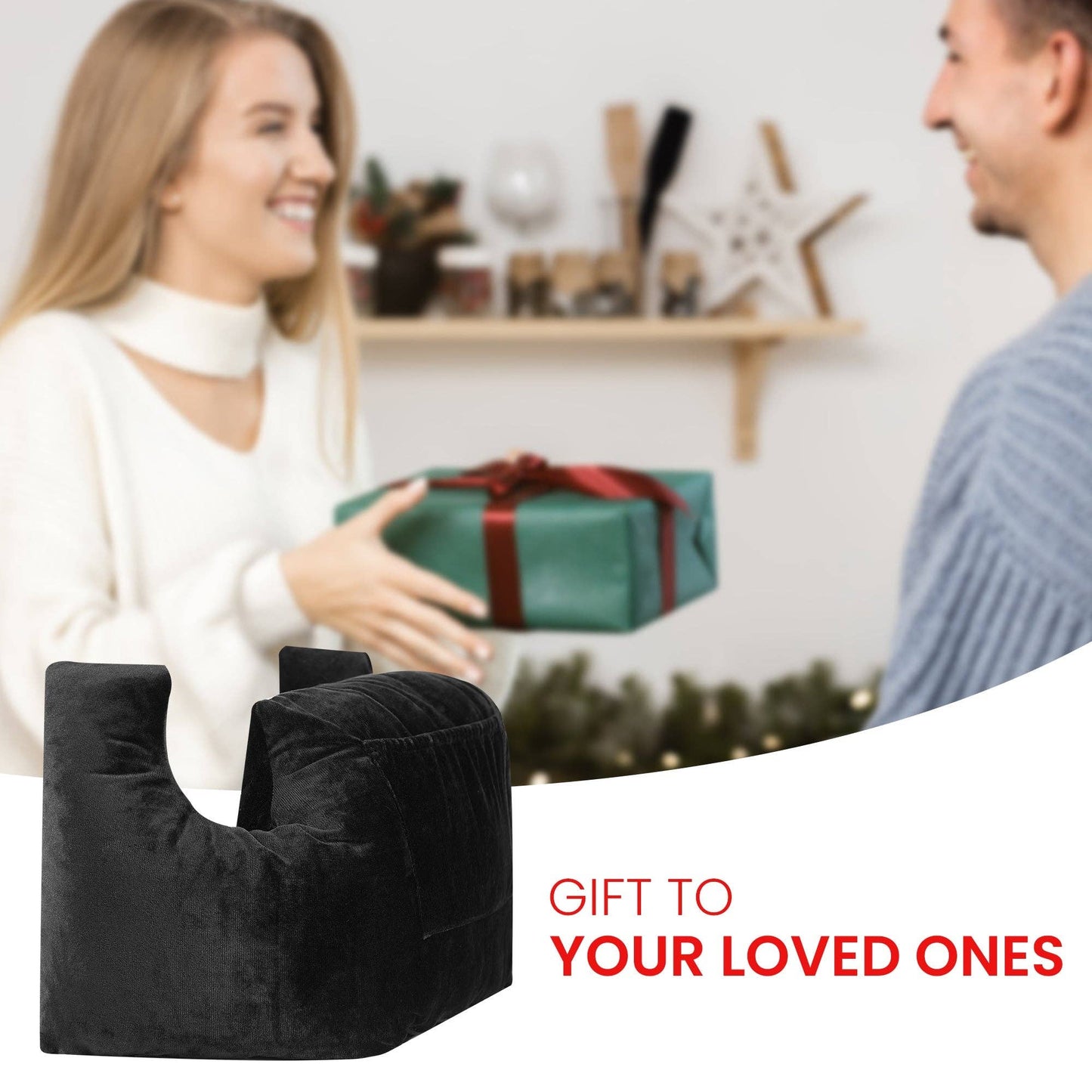 Cheer Collection Post Mastectomy Pillow - Post Surgery Chest Protection Pillow: Grey