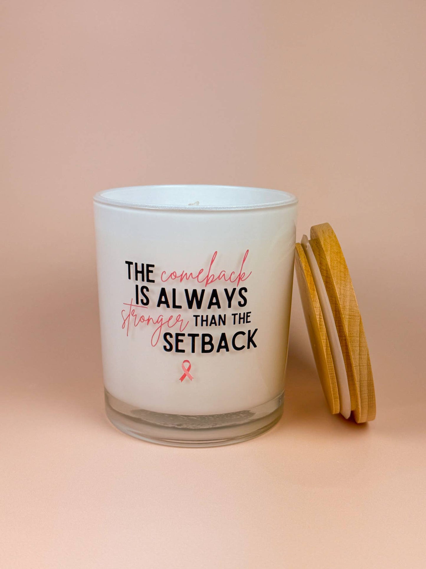 The Comeback - Breast Cancer Soy Candle: Eucalyptus Spritz
