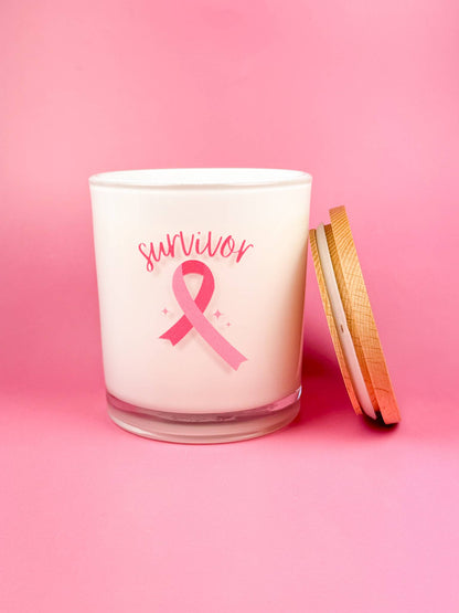 Survivor- Breast Cancer Soy Candle: Cranberry Chutney
